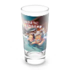 タイ楽ノマドの日本愛が溢れすぎて温泉状態 (タイ楽ノマド) Long Sized Water Glass :front