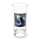 animalsの神秘的な猫 Long Sized Water Glass :front