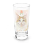 やさしい世界の雪うさ苺大福 Long Sized Water Glass :front