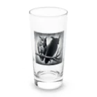 万事屋の不思議な魅力漂う梟 Long Sized Water Glass :front