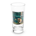 sion1010の泳ぐ猫グッズ Long Sized Water Glass :front