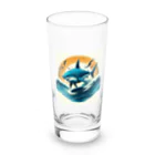 juten8のサメのサーフィン Long Sized Water Glass :front