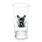 frenchbulludogのフレブルなっちゃん Long Sized Water Glass :front