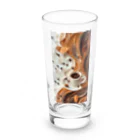 Grazing Wombatのコーヒーを紙細工のようなアートで表現 Long Sized Water Glass :front