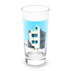 Buildingsの廃墟とスカイブルー Long Sized Water Glass :front