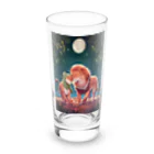 GE_Tulleの【パレスチナと共に】オリーブとライオン Long Sized Water Glass :front