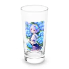 マグロの煮付けの紫陽花 Long Sized Water Glass :front