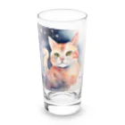 星降る夜にの微笑猫 Long Sized Water Glass :front