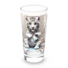 hono想(そう)イタグレ日記の洗濯も大変だな Long Sized Water Glass :front