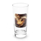 ニャーちゃんショップの春眠のネコ Long Sized Water Glass :front
