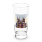 Pixel Art Goodsのケルン大聖堂（pixel art） Long Sized Water Glass :front