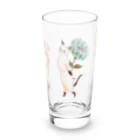 トコロコムギのむずむずお花屋さんにゃんこ Long Sized Water Glass :front