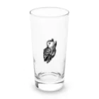 hamanakoの振り向きフクロウ Long Sized Water Glass :front