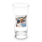 保護ねこねっこ倶楽部のスピードスターにゃんこ Long Sized Water Glass :front