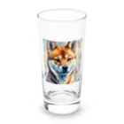 KAPPA TRAVEL GOの柴犬の幾何学 Long Sized Water Glass :front