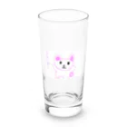 formalinmuimuiの8さいが描いたうさぎ Long Sized Water Glass :front