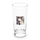 reon-5のストリート風の雰囲気が漂う犬のデザインです。 Long Sized Water Glass :front