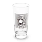 Mahaloのパーカーの女の子 Long Sized Water Glass :front