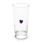 どうぞうのチェックハート Long Sized Water Glass :front