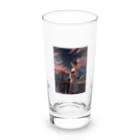 さぎょう擁の女騎士、桜の下で Long Sized Water Glass :front