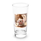 SAKUKOBAの頬紅をしたような可愛い子猫SAKUCAT Long Sized Water Glass :front