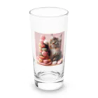 Y m @Y's shopの猫とマカロン Long Sized Water Glass :front