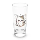 ゆるもこ動物園のサメ猫くん Long Sized Water Glass :front