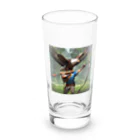 ganeshaのイーグルとアーチェリー.. png Long Sized Water Glass :front