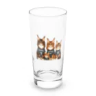 Y m @Y's shopの猫の家族 Long Sized Water Glass :front