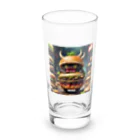 AI妖怪大図鑑のトリプル肉厚ビーフバーガー妖怪　バグドガルド Long Sized Water Glass :front