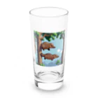 カモノハシかも？の木に刺さってるカモノハシ Long Sized Water Glass :front