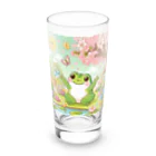 スタイリッシュベアーの春を感じるぷにぷにカエル Long Sized Water Glass :front