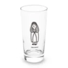 ねっこのAMATERASU_WOMAN_LINE_BK Long Sized Water Glass :front