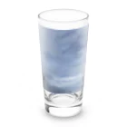 そらの4月16日　吹き荒れる風と雲 Long Sized Water Glass :front