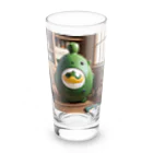 LONGSTONEのモンスターフィギュア　グリーンエッグ Long Sized Water Glass :front