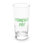 下戸同盟の下戸同盟「呑めないYO！」グリーン Long Sized Water Glass :front