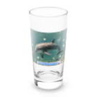 Melia-wizard-cのハートフルドルフィン Long Sized Water Glass :front