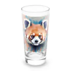 WithRedPandaの水彩風レッサーパンダ Long Sized Water Glass :front