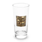 ピンクリボンの悪魔髑髏 Long Sized Water Glass :front