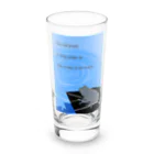 mirinconixの俳句/古池や 蛙飛び込む 水の音 Long Sized Water Glass :front