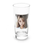 GOLD   of   Dragonsの愛LOVE　AI Long Sized Water Glass :front