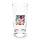 ピンクリボンのいちごうさぎ02 Long Sized Water Glass :front