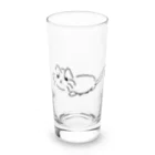 文才のねこ Long Sized Water Glass :front