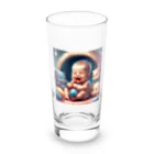 pompomダンスのぷくぷく赤ちゃん Long Sized Water Glass :front