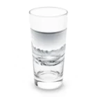 aICreationのモノクロの雪景色 Long Sized Water Glass :front