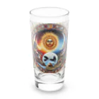 MKTU51の太陽　月　大地　祈り Long Sized Water Glass :front