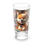 dcgnori／ワンコ画像の凱旋パレードメダリスト柴犬 Long Sized Water Glass :front