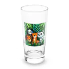 AQUAMETAVERSEの草村に潜む熊とらS Long Sized Water Glass :front