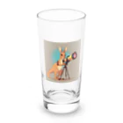 ganeshaのおもちゃの望遠鏡でかわいいカンガルーに会おう Long Sized Water Glass :front