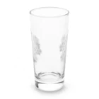 66.9(ろろっく)のバラと水面と魚(グレー) Long Sized Water Glass :front